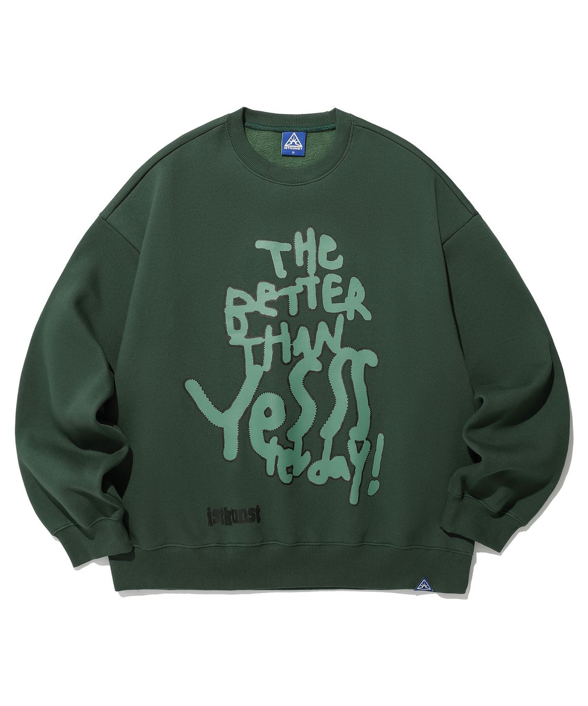 이스트쿤스트(ISTKUNST) SCRIBBLE BTY SWEATSHIRTS_DEEP GREEN(IK2DFMM449A)