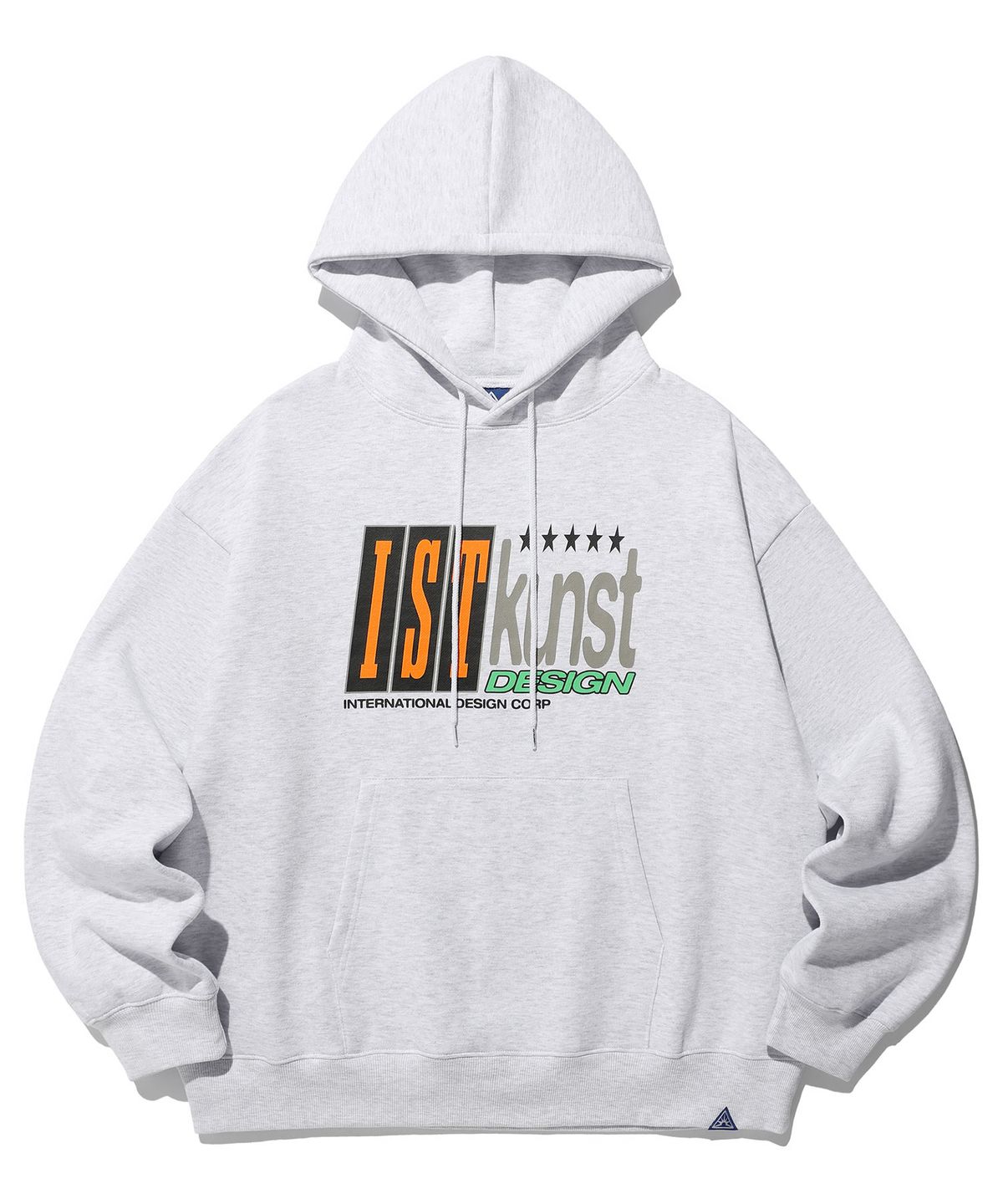 이스트쿤스트(ISTKUNST) IK 5STAR LOGO HOODIE_LIGHT GREY(IK2DFMM416A)