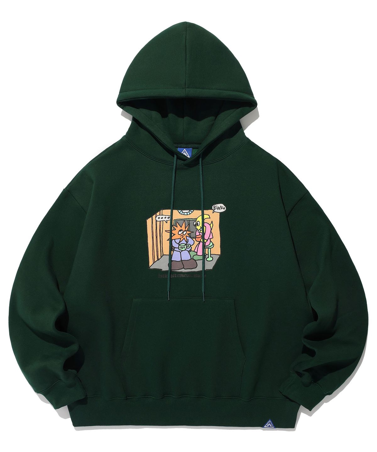 이스트쿤스트(ISTKUNST) SUN&MOON HOODIE_DEEP GREEN(IK2DFMM414A)