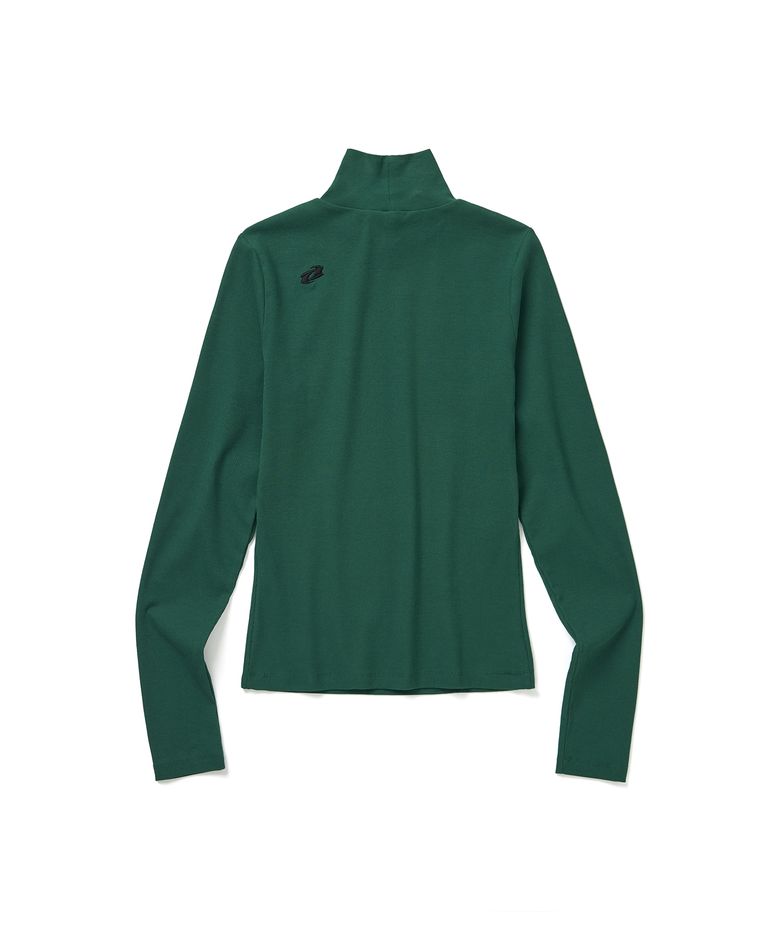 Women turtleneck slim line [forest]