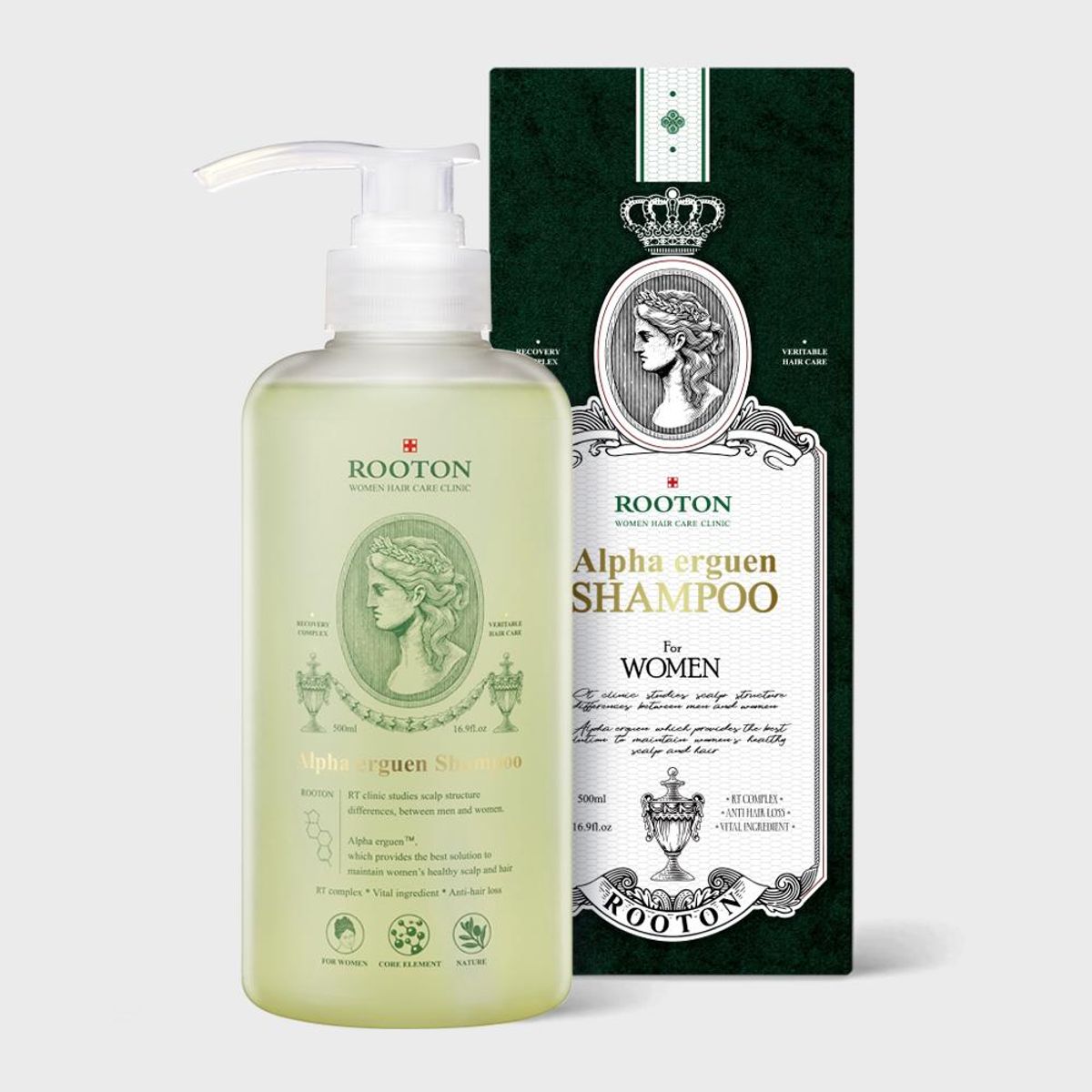 루톤(ROOTON) 여성 두피용 알파에르겐 탈모샴푸 500ml