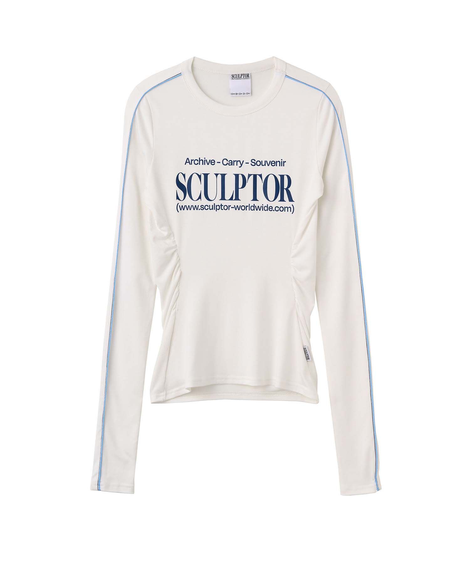 Tシャツ・カットソー [SCULPTOR] Sports Lettering Tee White SC24S271WH Tシャツ・カットソー [SCULPTOR] Sports Lettering Tee White