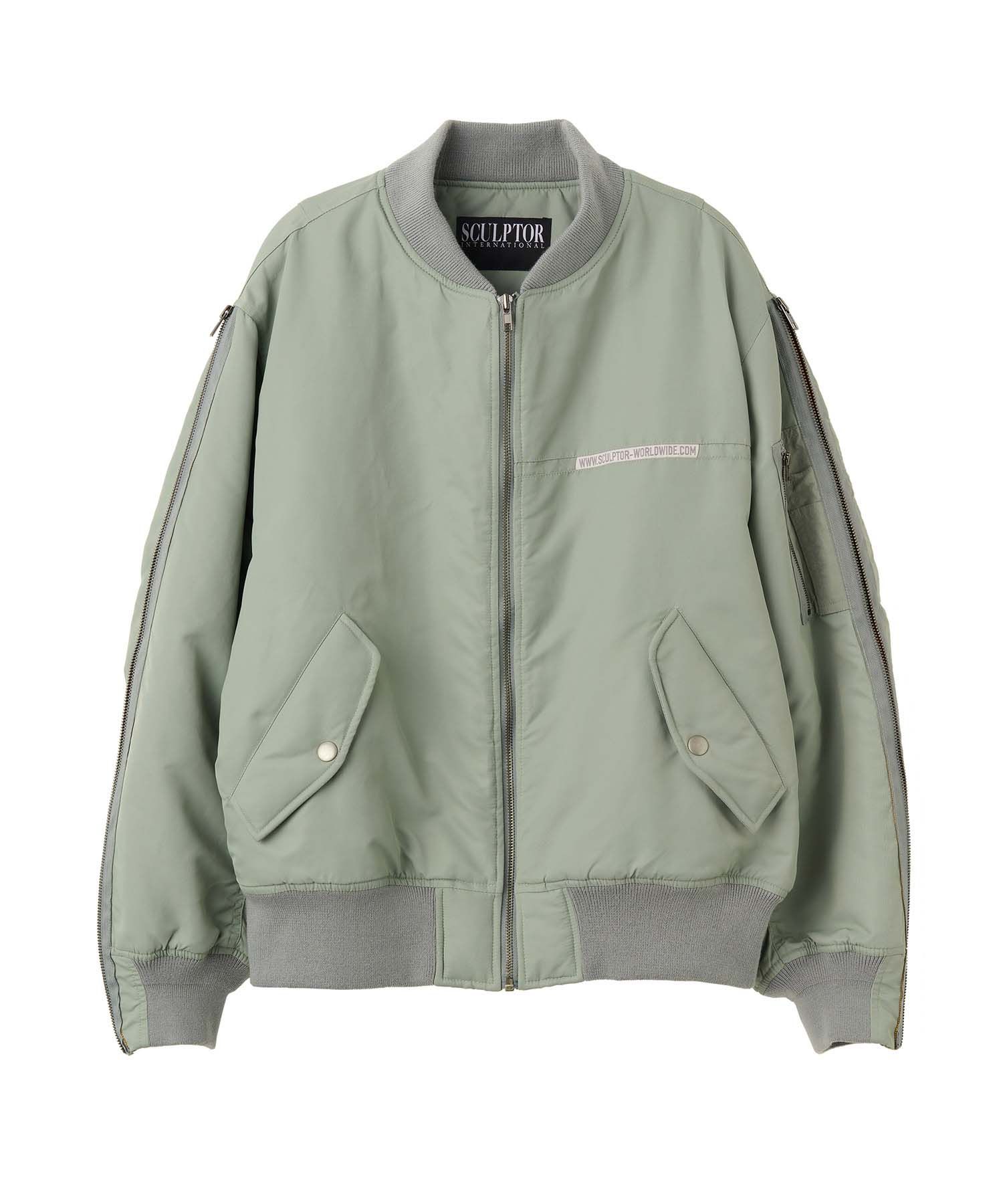 【SCULPTOR】MA-1 Flight Jacket Charcoal Bomber Flight Jacket 2908 – GalaxybyHarvic