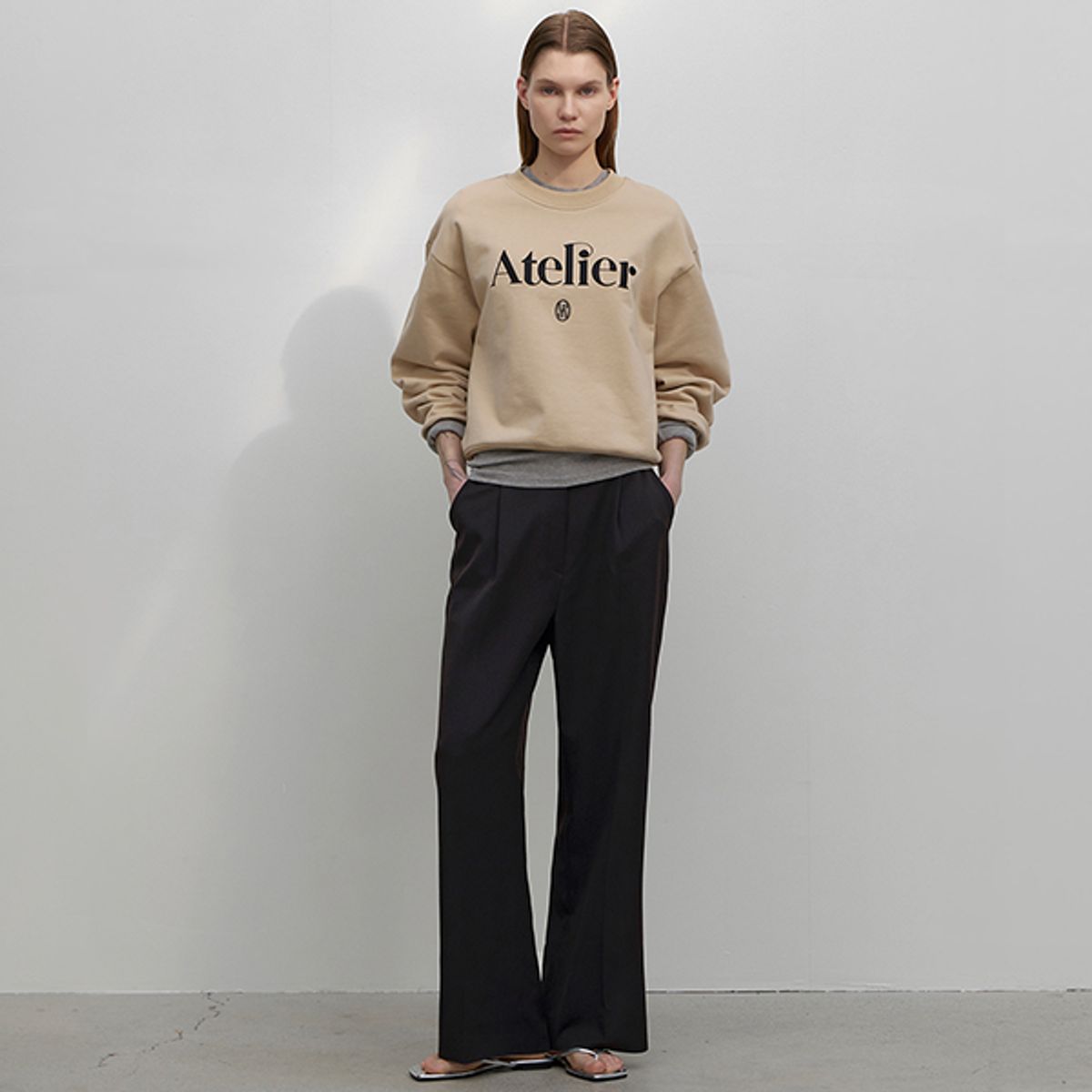 아틀리에 나인(ATELIER NAIN) ESSENTIAL TUCK WIDE PANTS(PT-5457)