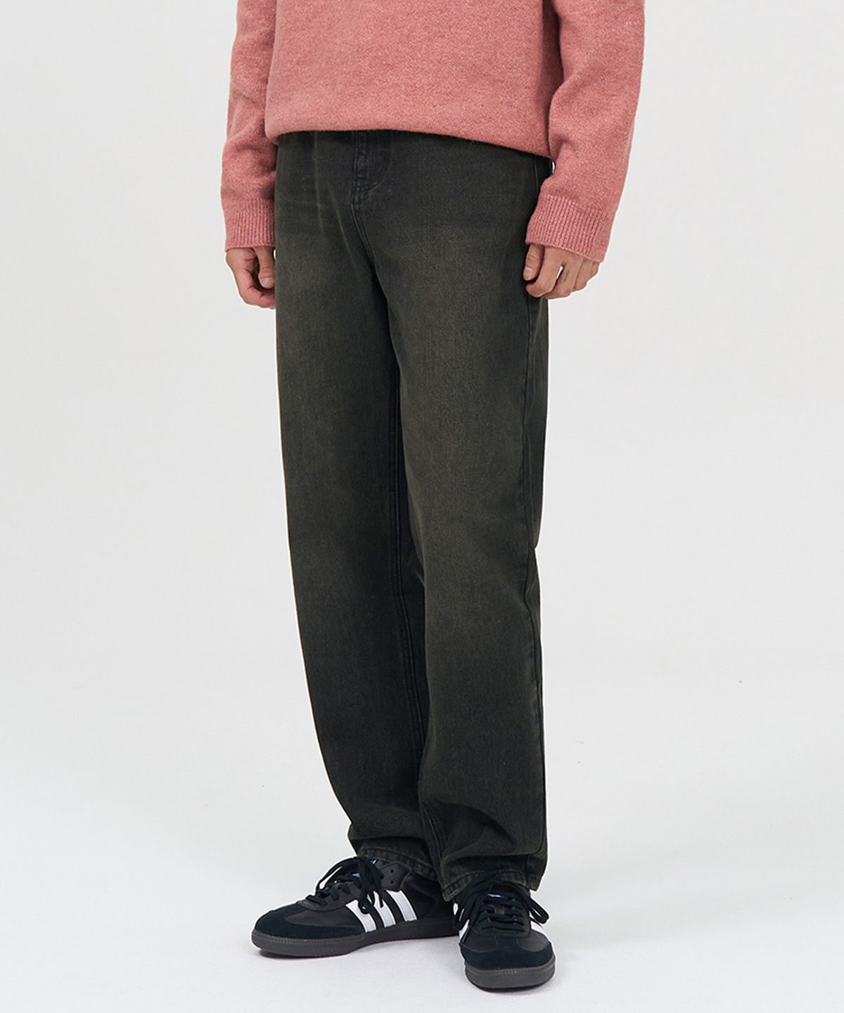 엑스컨테이너(EXCONTAINER) 스트레이트 데님 팬츠 (VINTAGE WASHED GREY)