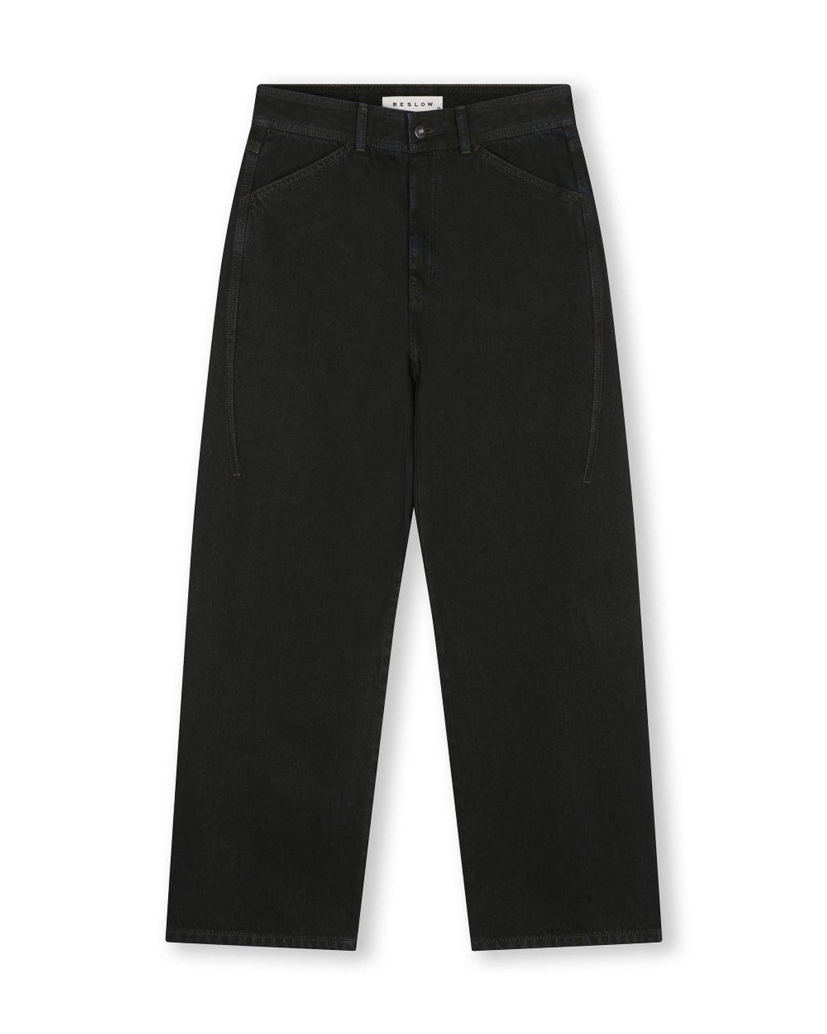 비슬로우(BESLOW) SEAMLESS STITCHED JEAN BLACK