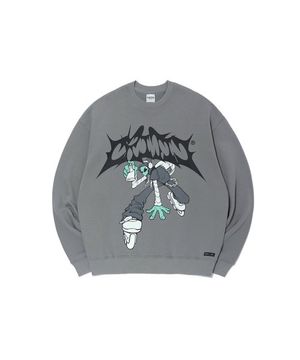 ALIEN GRAFFITI SWEATSHIRTS LIGHT GREY