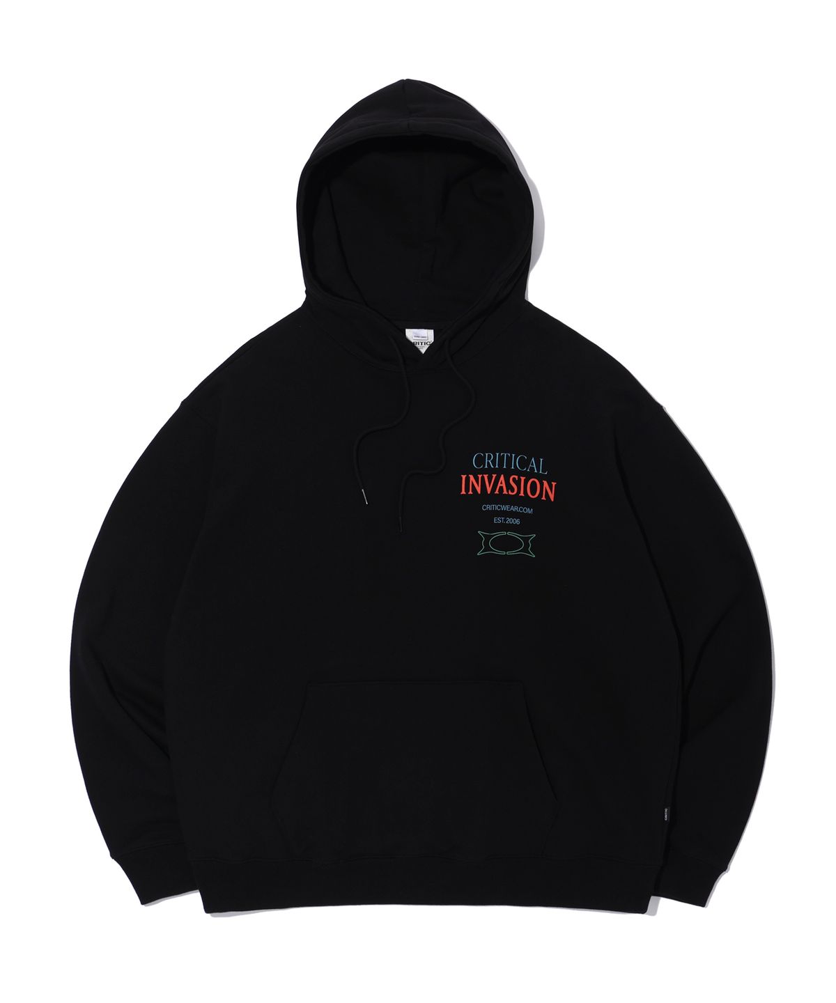 크리틱(CRITIC) INVASION HOODIE BLACK