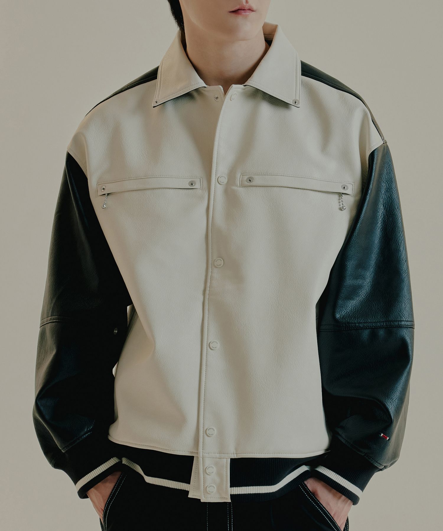 さらに100円引き◆ROMANTIC CROWN◆WESTERN VARSITY JACKET MUSINSA | ROMANTIC CROWN Western Varsity Jacket_Black