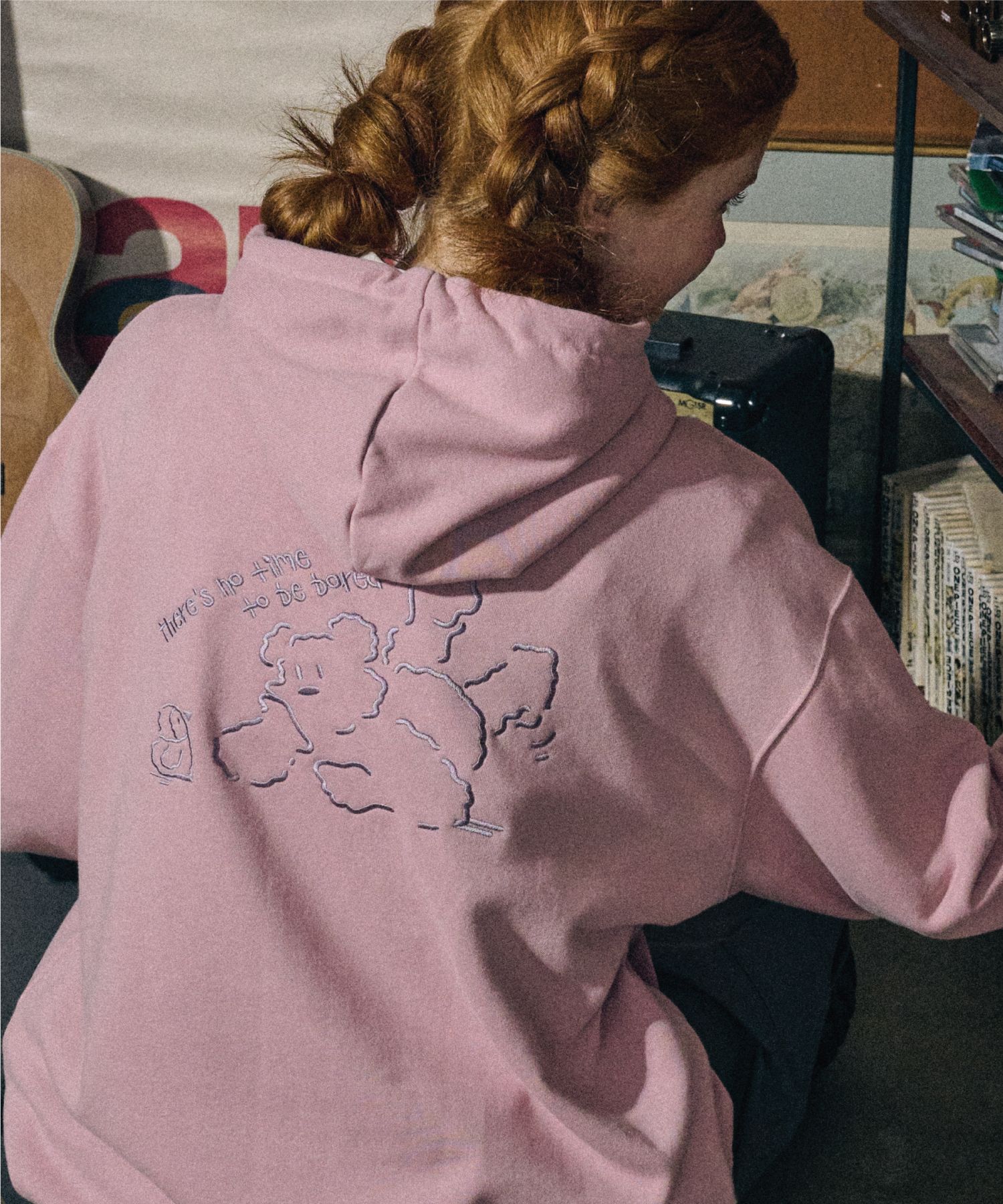 [CPGN STUDIO ]★Fun Time BEAR embroidery hoodie MUSINSA | CPGN STUDIO Fun Time BEAR Embroidery Hoodie Indie Pink
