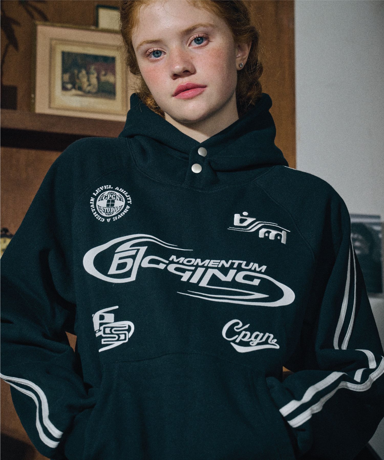 [CPGN STUDIO ]★Digging Block Raglan Hoodie MUSINSA | CPGN STUDIO Digging Block Reglan Hoodie Black