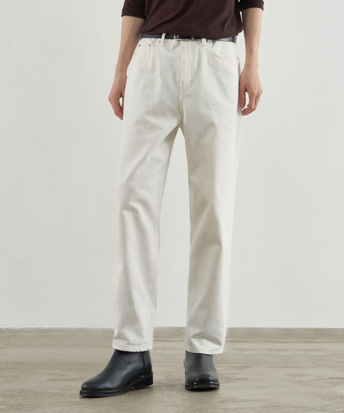 드로우핏(DRAW FIT) 유주얼 스트레이트 데님 팬츠 [WHITE]