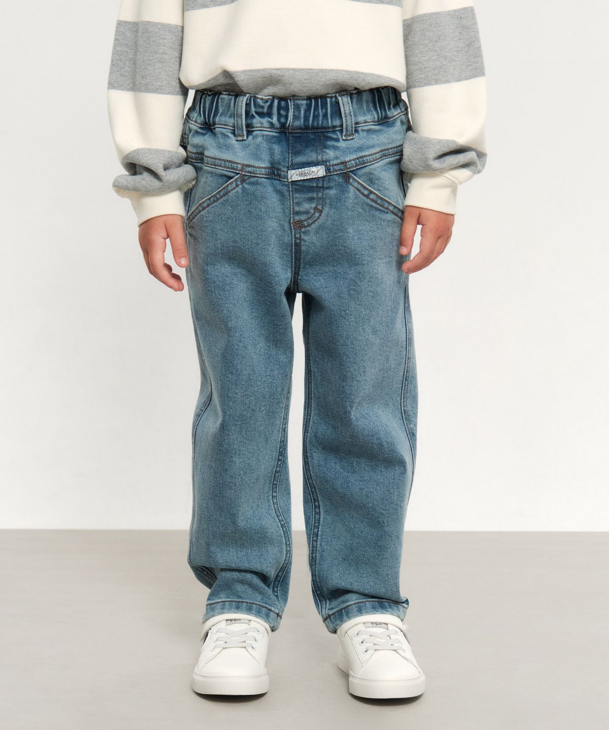 마리떼 키즈(MARITHÉ KIDS) KIDS X-POCKET TAPERED DENIM PANTS blue
