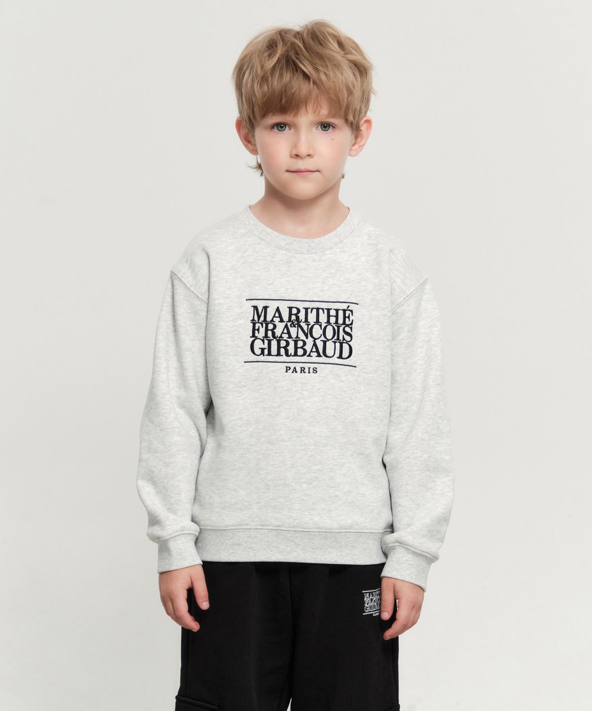 마리떼 키즈(MARITHÉ KIDS) KIDS CLASSIC LOGO SWEATSHIRT light heather gray