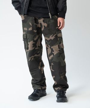 유니섹스 스트레이트 카고 조거팬츠 카모 v2