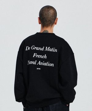 V.HEAVY SWEAT SLOGAN_BLACK