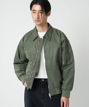 [봄/가을버전]유니섹스 오버핏 카라 MA-1 카키(VER - 2)