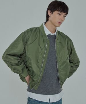 [봄/가을버전]유니섹스 오버핏 MA-1 카키(VER - 2)