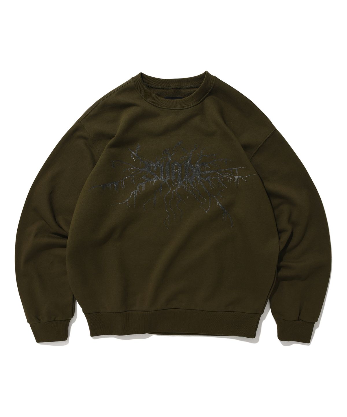 스웨이드(SUADE) BRANCH SUADE CREWNECK [OLIVE]