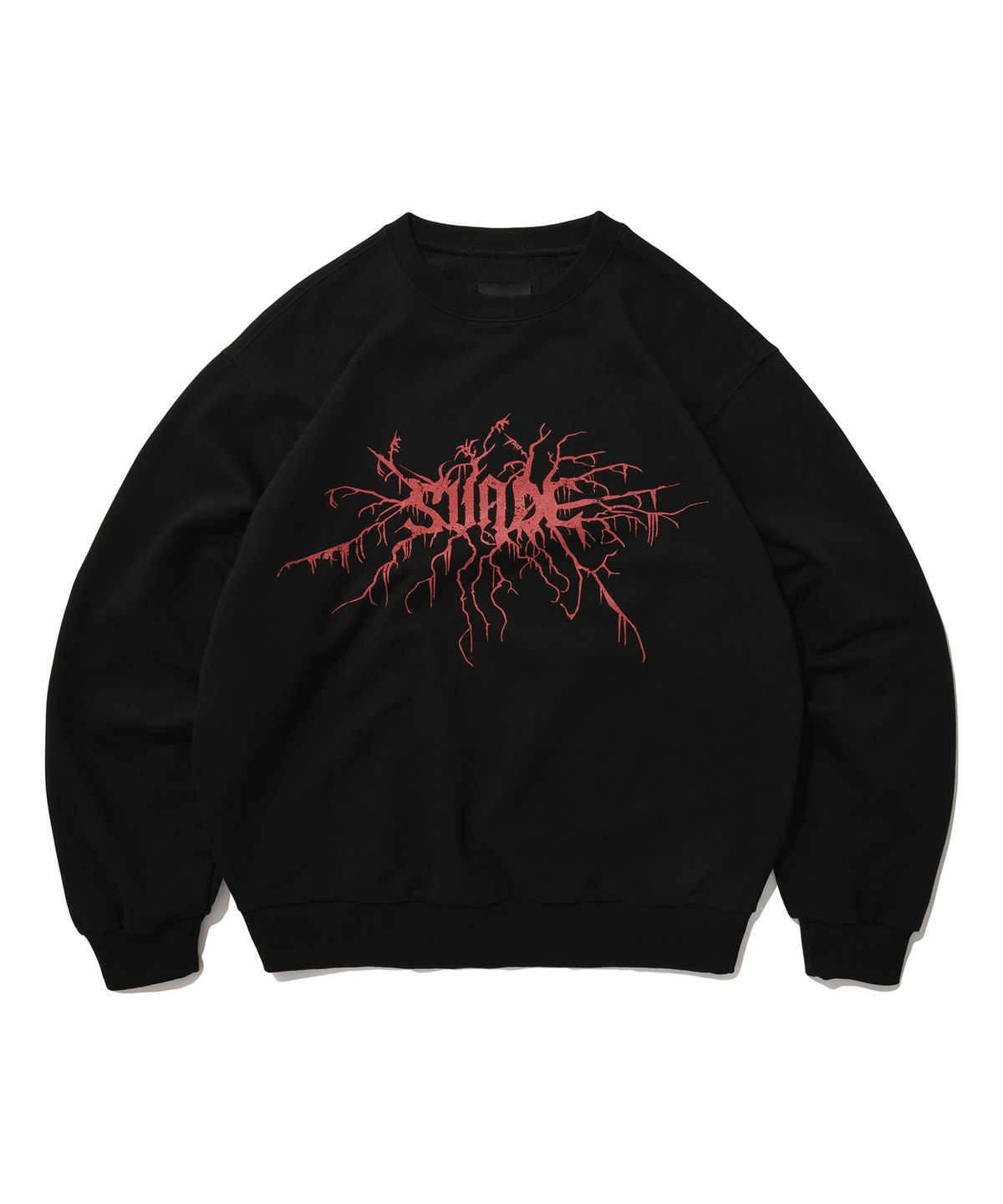 스웨이드(SUADE) BRANCH SUADE CREWNECK [BLACK]