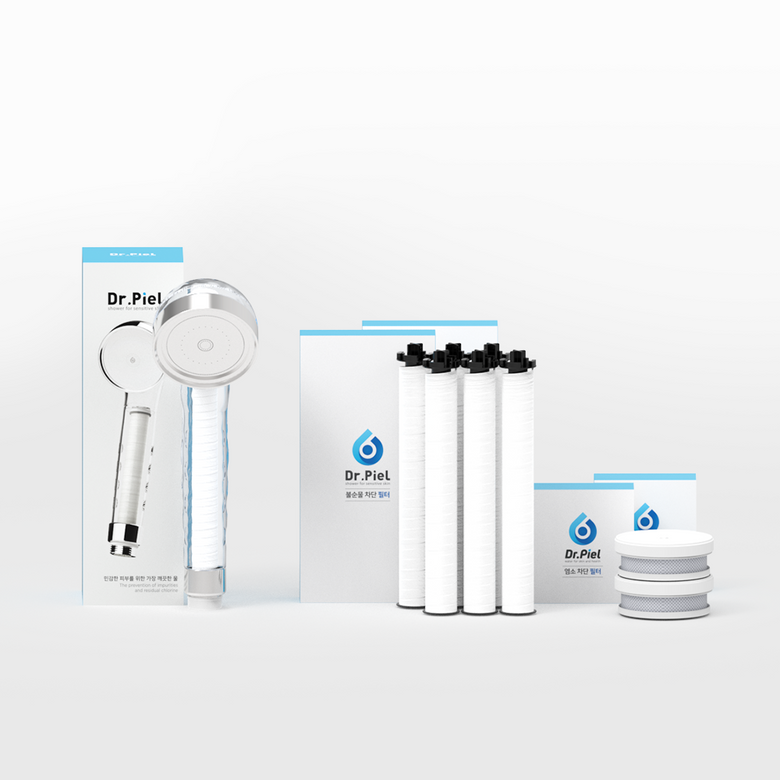 특허 2중 필터 샤워기 기본세트 + 필터 1년 세트 (1차필터 6EA + 2차필터 2EA)