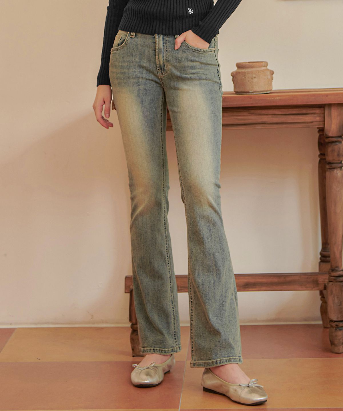 판도라핏(PANDORAFIT) [BOOTSCUT] Serena Jeans