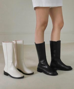 르세티 라운드 미들부츠 (3cm)