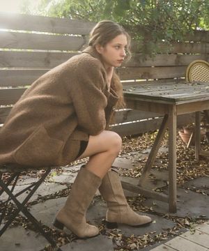 세비니 라운드 미들부츠 (3.5cm)