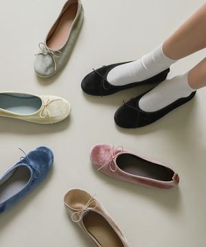 마이아 리본 플랫슈즈 (1cm)