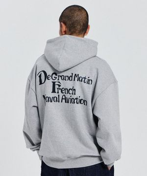 V.HEAVY HOOD SWEAT DE_MELANGE GRAY