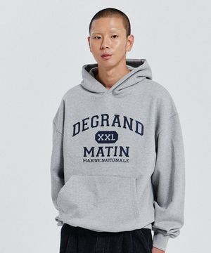 V.HEAVY HOOD SWEAT DEGRAND_MELANGE GRAY