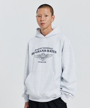 V.HEAVY HOOD SWEAT CLUB_1% MELANGE