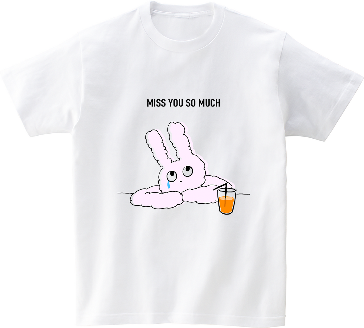 어썸어스(AWESOMEUS) (23SS)miss you so much 반팔 티셔츠 화이트