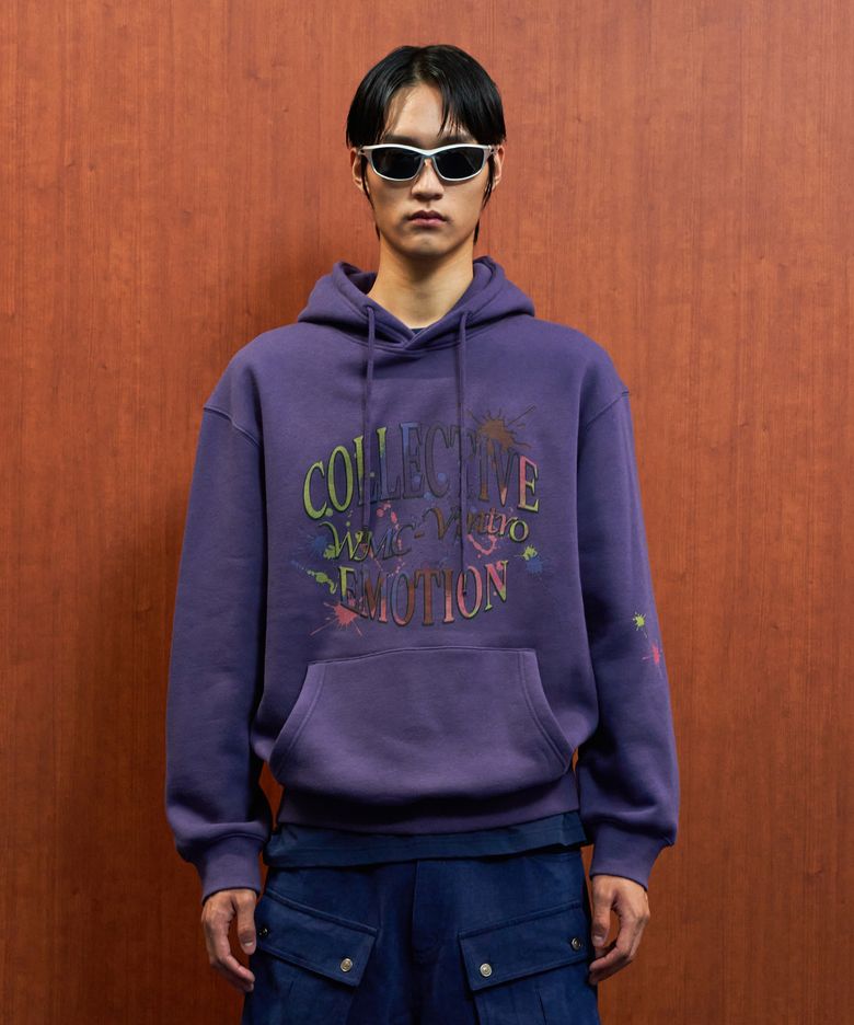 빈티지 페인팅 후드_PURPLE