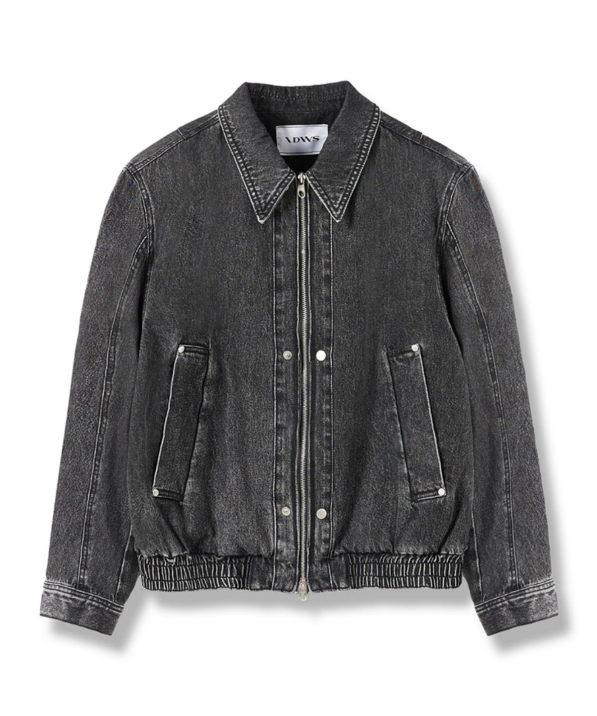 아이돈워너셀(IDWS) Applique Chasser Denim Jacket Black