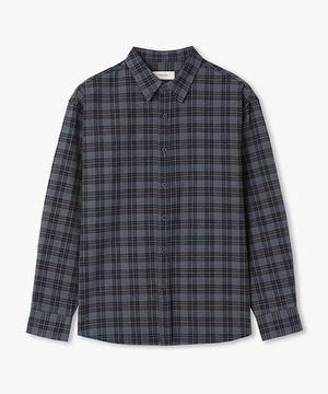 오르카 체크 셔츠 (딥 블루)