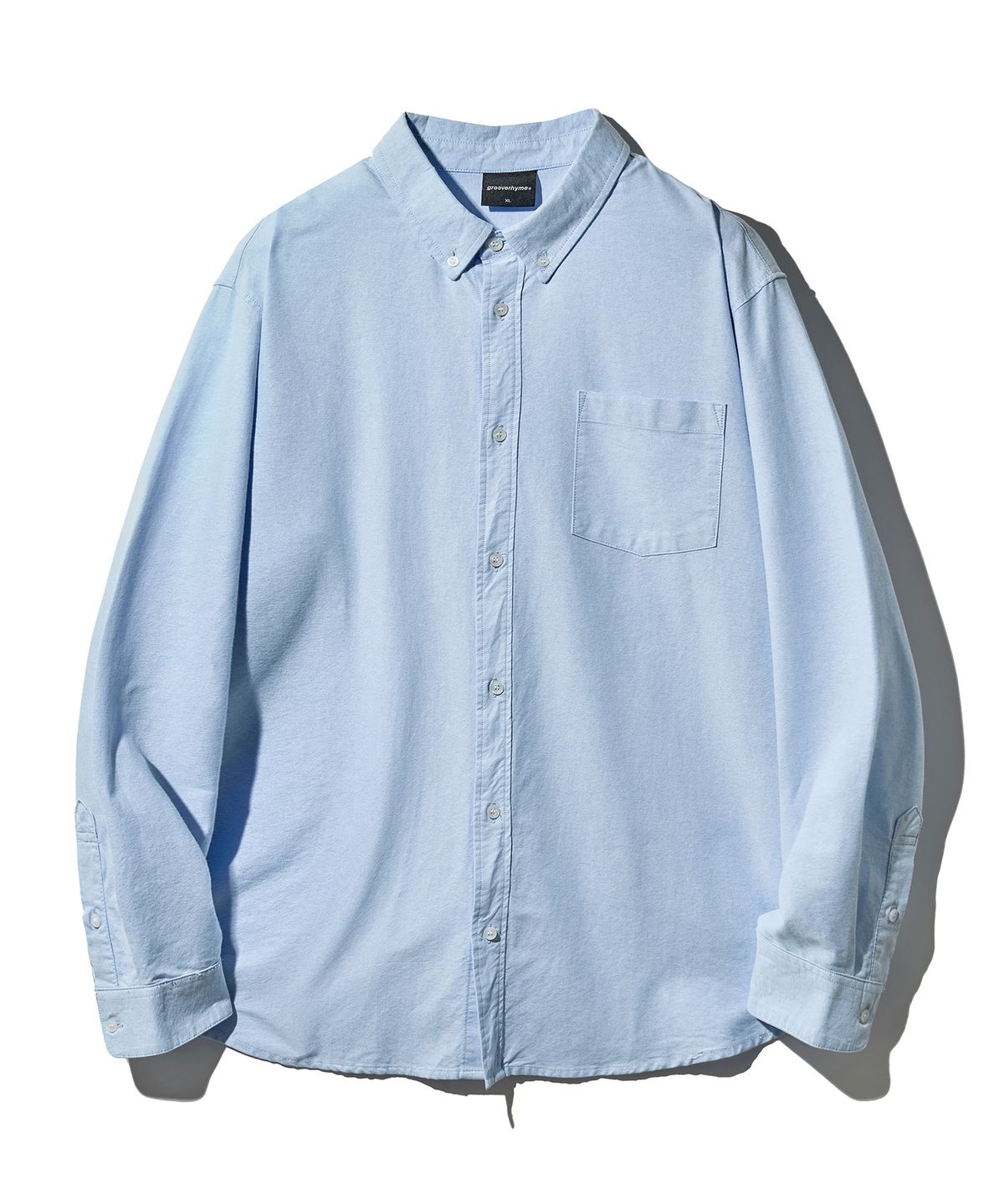 그루브라임(GROOVE RHYME) POCKET OXFORD SHIRTS (BLUE) [LRSFCSA742M]