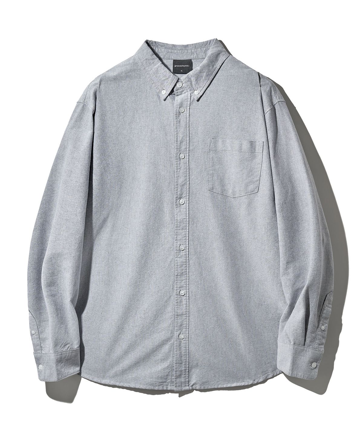 그루브라임(GROOVE RHYME) POCKET OXFORD SHIRTS (GREY) [LRSFCSA742M]