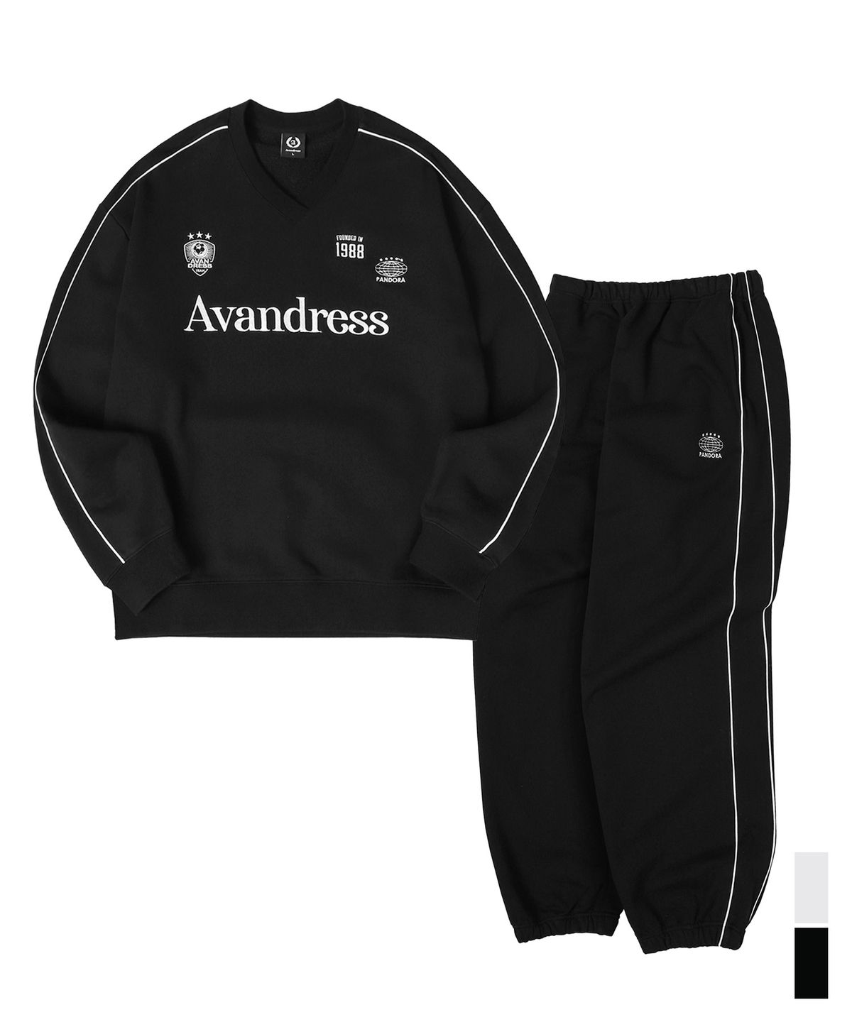 어반드레스(AVANDRESS) [SET] Chelsea Sweat Shirt & Chelsea Jogger Pants - 2COL