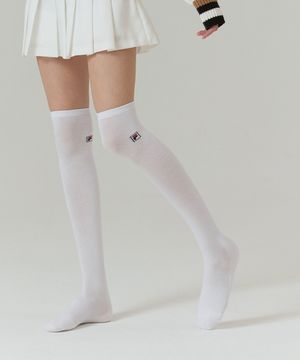 F박스 쿠션 오버 니삭스 3PACK (2colors)