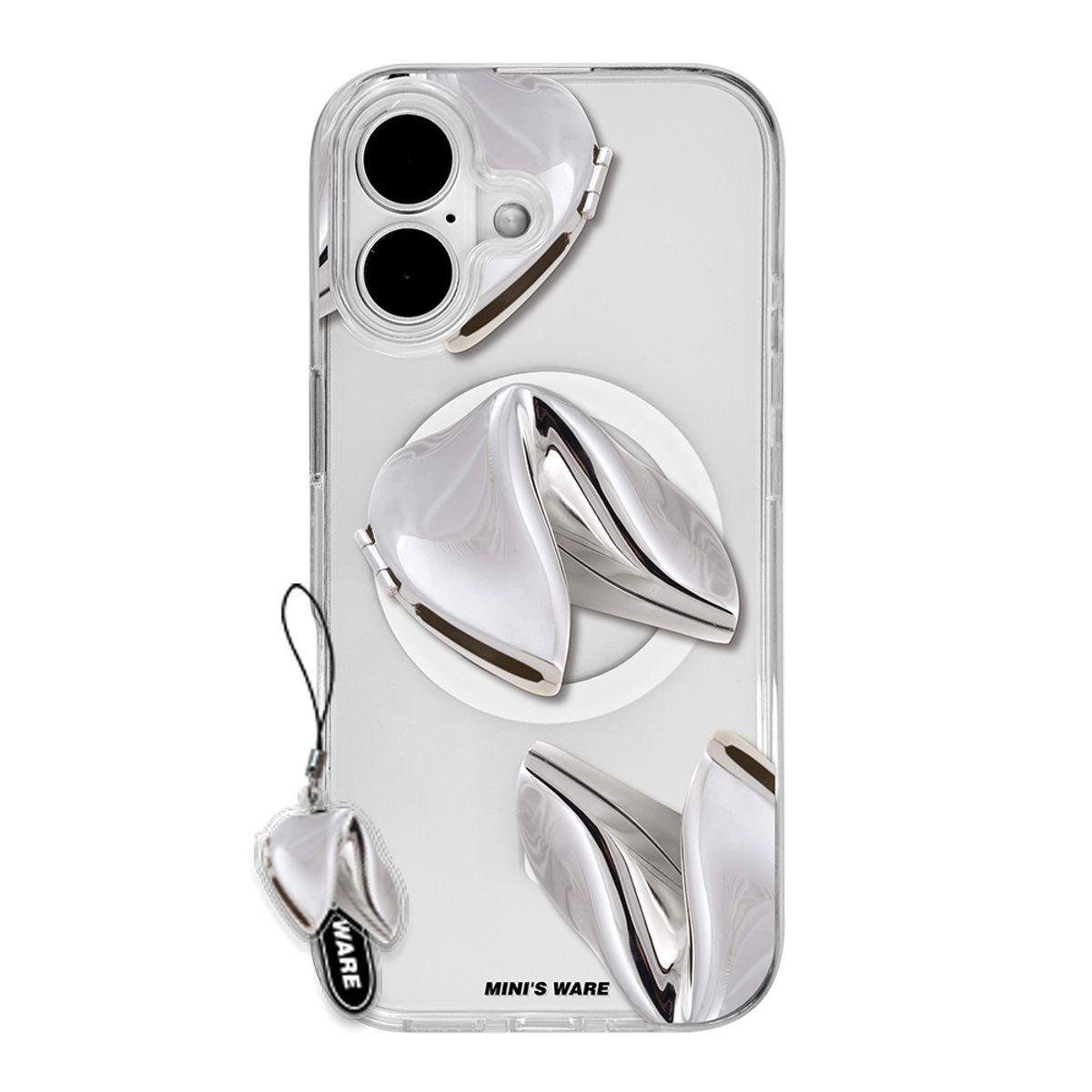 미니스웨어(MINI'S WARE) [아이폰17추가] METALLIC MAGSAFE JELLYHARD CASE_FORTUNE COOKIE