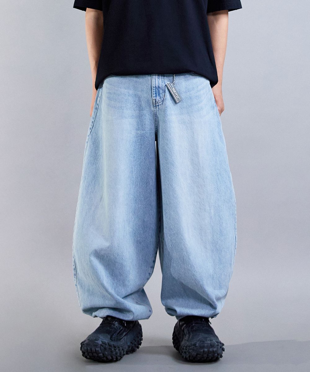 MUSINSA | ORDER ARCHIVE Baggy wide 03 - Oil L.blue [SUPER WIDE]
