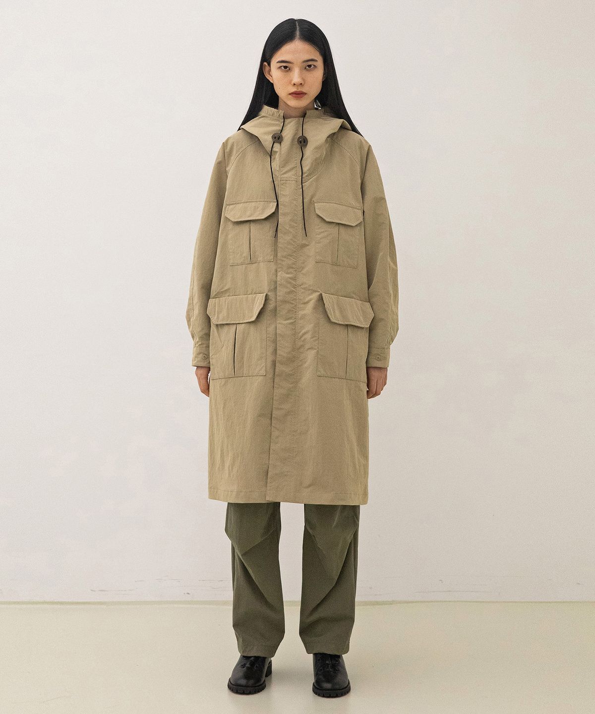 어나더오피스 우먼(ANOTHER OFFICE WOMEN) Women Legacy Mountain Coat (Sand)