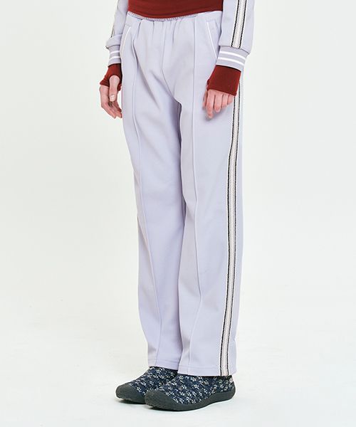 [ KIRSH ]★CHERRY LACE POINT STRAIGHT TRACK PANTS CHERRY LACE POINT STRAIGHT TRACK PANTS [BLACK] - KIRSH | 60