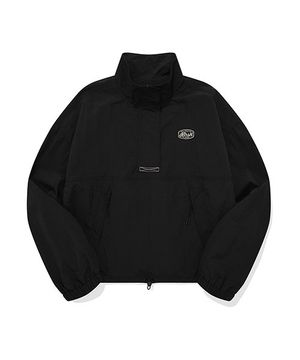 유니 로고 와펜 아노락 [블랙]