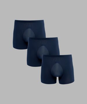 [3PACK] 1507 베이직 심리스 드로즈 - 네이비