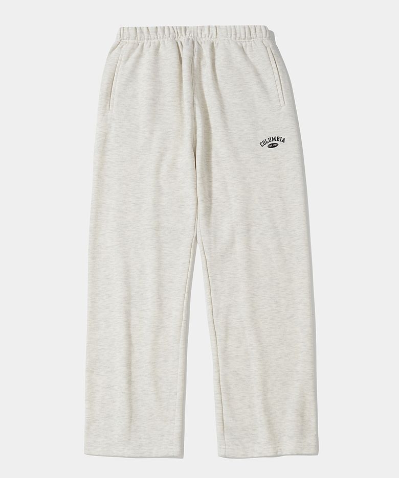 CU ARCH LOGO REGULAR-FIT FLEECE SWEATPANTS 오트밀