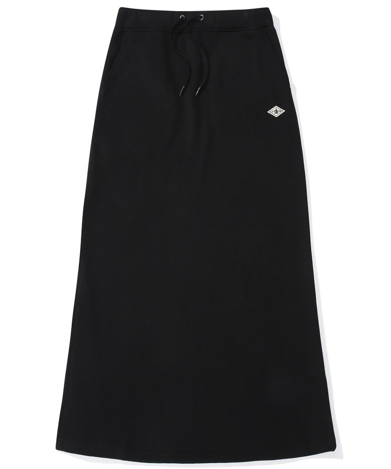 1754 CROWN FLEECE LONG SKIRT 블랙