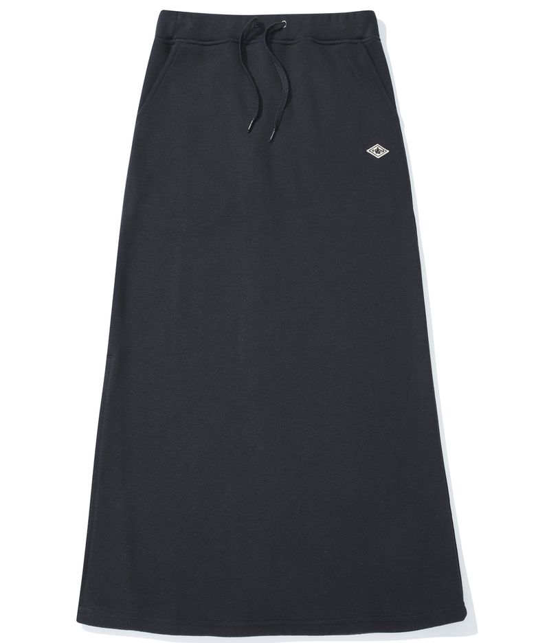 1754 CROWN FLEECE LONG SKIRT 크라운네이비