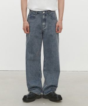 Mid Rise Wide Jeans DCPT027STNGRBlue